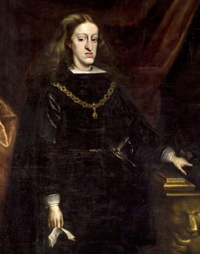 Re Carlo II di Spagna (1661-1700) da Juan Carreño de Miranda